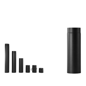 Bertrams Ofenrohr Senotherm® UHT-Hydro Schwarz 2 mm 50 cm Ø 150 mm