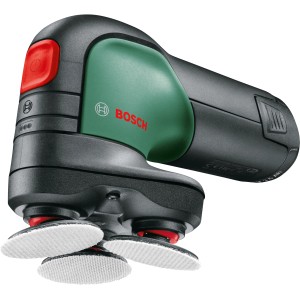 Bosch EasyCurvSander 12 V Akku-Schleifer mit Akku. Kompakter Tellerschleifer für kurvige Flächen.