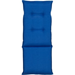 Blau gestreiftes Beo Hochlehner-Saumkissen Tovarnik Turin, 120x48x8 cm, für Gartenstuhl.