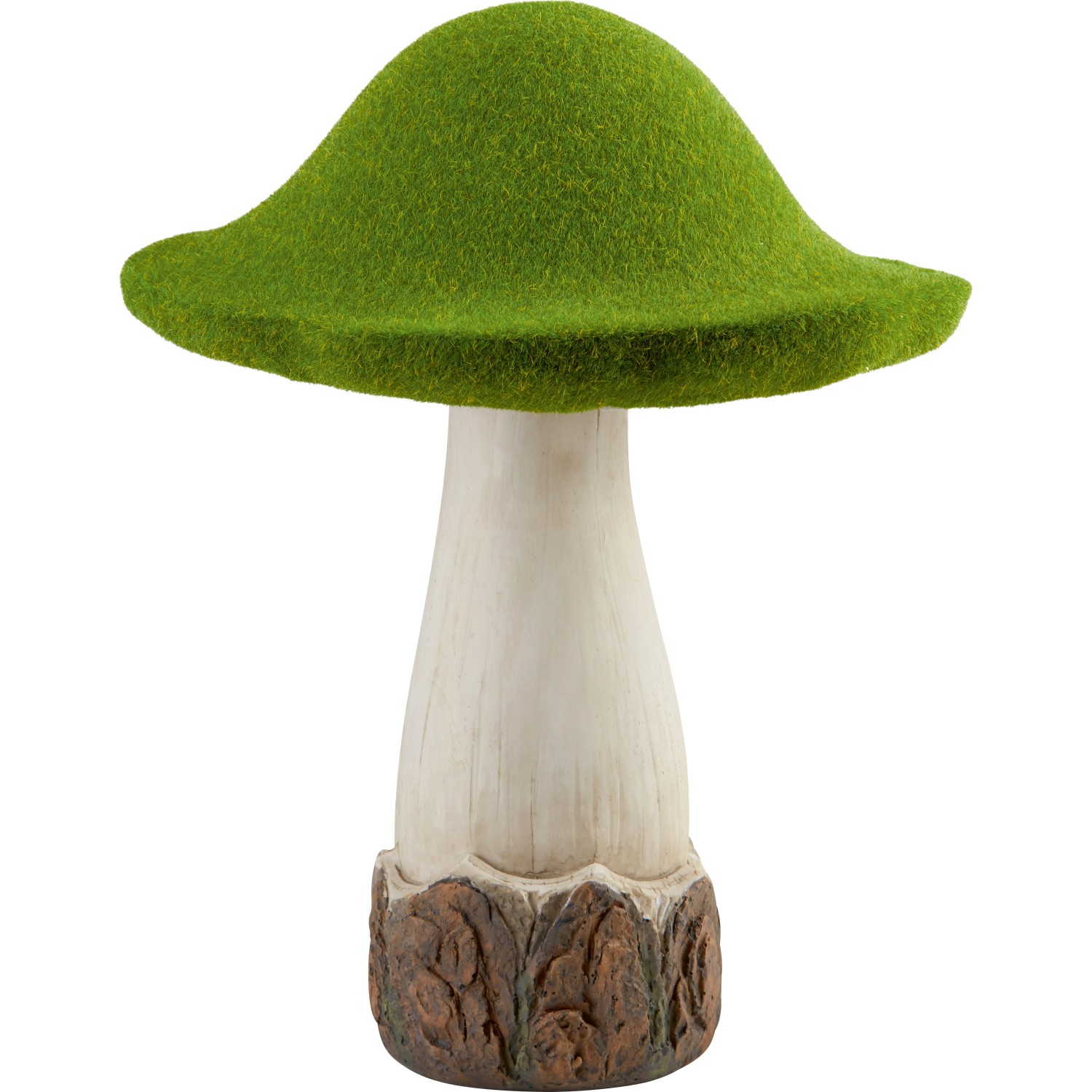 Deko-Pilz aus Polyresin und Kunstrasen Ø 22 cm x 29 cm Grün kaufen bei OBI