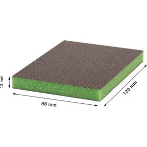 Bosch Expert Schleifschwamm S473, superfein, 98x120x13mm, für feine Schleifarbeiten.