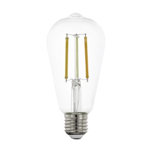 Eglo E27 LED-Lampe ST64, 8W, 1055lm, klar, Filament, smarte Steuerung per App.