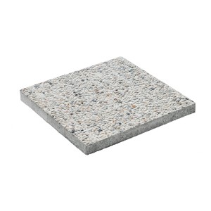 Diephaus Waschbetonplatte, weiß, 50x50 cm. Gehwegplatte für Terrasse und Garten.