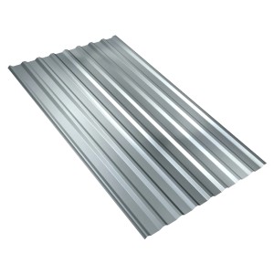 Weckman Stahltrapezblech, verzinkt, 2000x1135x0,4 mm, Aluminium-Zink Dachblech.