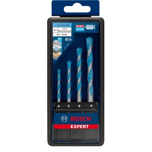 Bosch Bohrer-Set Expert CYL-9 MC, 4-teilig, für präzise Bohrungen in Beton, Holz, Metall und Ziegel.