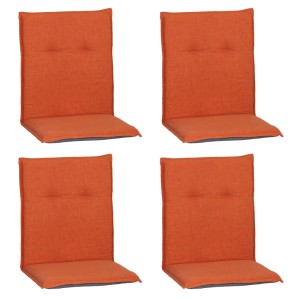4er-Set Beo Niedriglehner Sitzkissen MM12 im klassischen Design, Farbe Terra. Gartenstuhlauflagen für hohen Sitzkomfort.