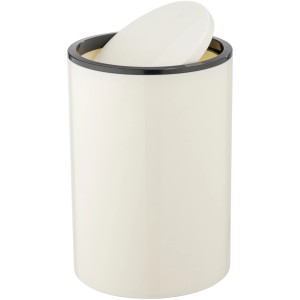 Cremefarbener Wenko Schwingdeckeleimer Inca, 5 l, für Bad & WC.