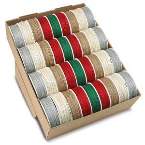 Präsent Kordel Weihnachten 36 fach-Sortiert 7 m x Ø 2 mm Mehrfarbig