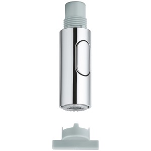 Grohe Spülbrause, 2 Strahlarten, Chrom, mit Demontageschlüssel.