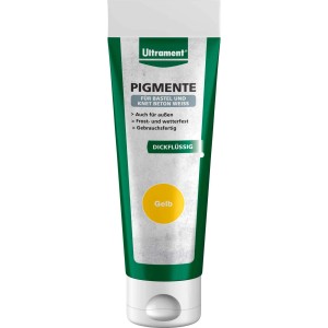 Ultrament Pigmente Gelb, 100ml Tube für Effektfarben & Betonbasteln.