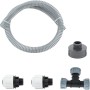 IBC Tankverbinderset-Quick Erweiterung DN 25 mit Schlauch, T-Stück und Adaptern.