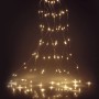 Silberdraht-Lichterkette Kaskade mit 80 warmweißen LEDs für Innen und Außen.