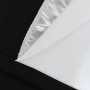 Detailaufnahme: Schwarzer Moondream Lärmschutzvorhang mit Thermobeschichtung.