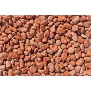 Verona-Rot Marmor Zierkiesel, 15-25 mm, ideal für Garten- und Landschaftsbau.