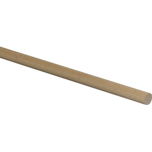 Gerillter Rundstab aus Buche, 18 mm Durchmesser, 1000 mm Länge.