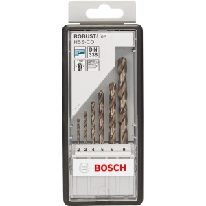 Bosch Metallbohrer-Set Pro, 6-teilig, HSS-Co, im Kunststoffkasten.