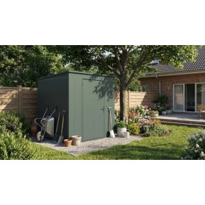 Weka Metall-Gerätehaus Gary 192 cm x 198 cm Grün