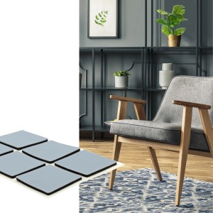 Wagner Gleiter-Set EH1224 PTFE 25 mm x 25 mm Grau 12-tlg.