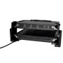 Schwarzer Silva Homeline Kontaktgrill KG 2410 mit geöffneten Grillplatten.