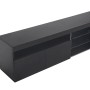 okwish TV Schrank mit LED Beleuchtung für Wohnzimmer 180x35x48cm Schwarz_10
