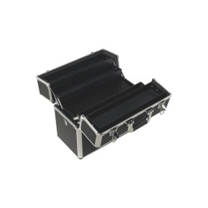 Offener LUX Werkzeugkoffer AKW 255 mit Fächern und Alurahmen.