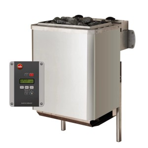 Weka Ofenset 6 mit BioAktiv Ofen, Steuerung und Saunasteinen für finnische Sauna und Dampfbad.