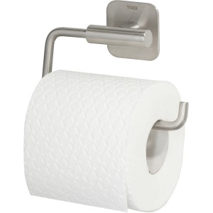 Tiger Colar Toilettenpapierhalter aus gebürstetem Edelstahl, selbstklebend.