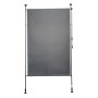 Anthrazitfarbener Klemm-Sichtschutz von Garden Pleasure, 150x270 cm, für Balkon & Terrasse.