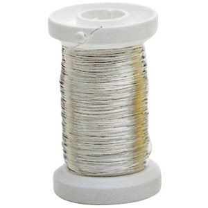 Silberdraht Stärke 0,25 mm Länge 40 m Kupferkern versilbert