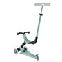 Globber Go-Up Active Lights 3-in-1 Kinderfahrzeug in Pistazie. Dreirad mit Sitz, höhenverstellbarer Lenkstange und LED-Rädern.