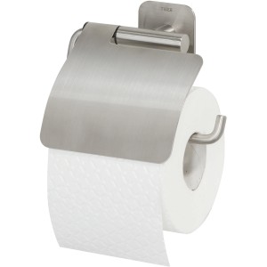 Tiger Toilettenpapierhalter Colar mit Deckel, Edelstahl gebürstet.