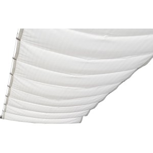 Hellgraues Peddy Shield Sonnensegel Pergola Bausatz, 270x140 cm, für UV- und Regenschutz.