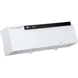 Homematic IP Aktor für Fußbodenheizung, 6-fach, 24 V, zur Heizungssteuerung im Smart Home.