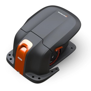 Graue Segway Garage S für Navimow i Mähroboter, schützt vor Sonne und Regen.