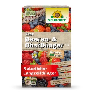 Neudorff Azet Beeren- und Obst-Dünger 1kg: Organischer Dünger für Beerensträucher und Obstbäume.