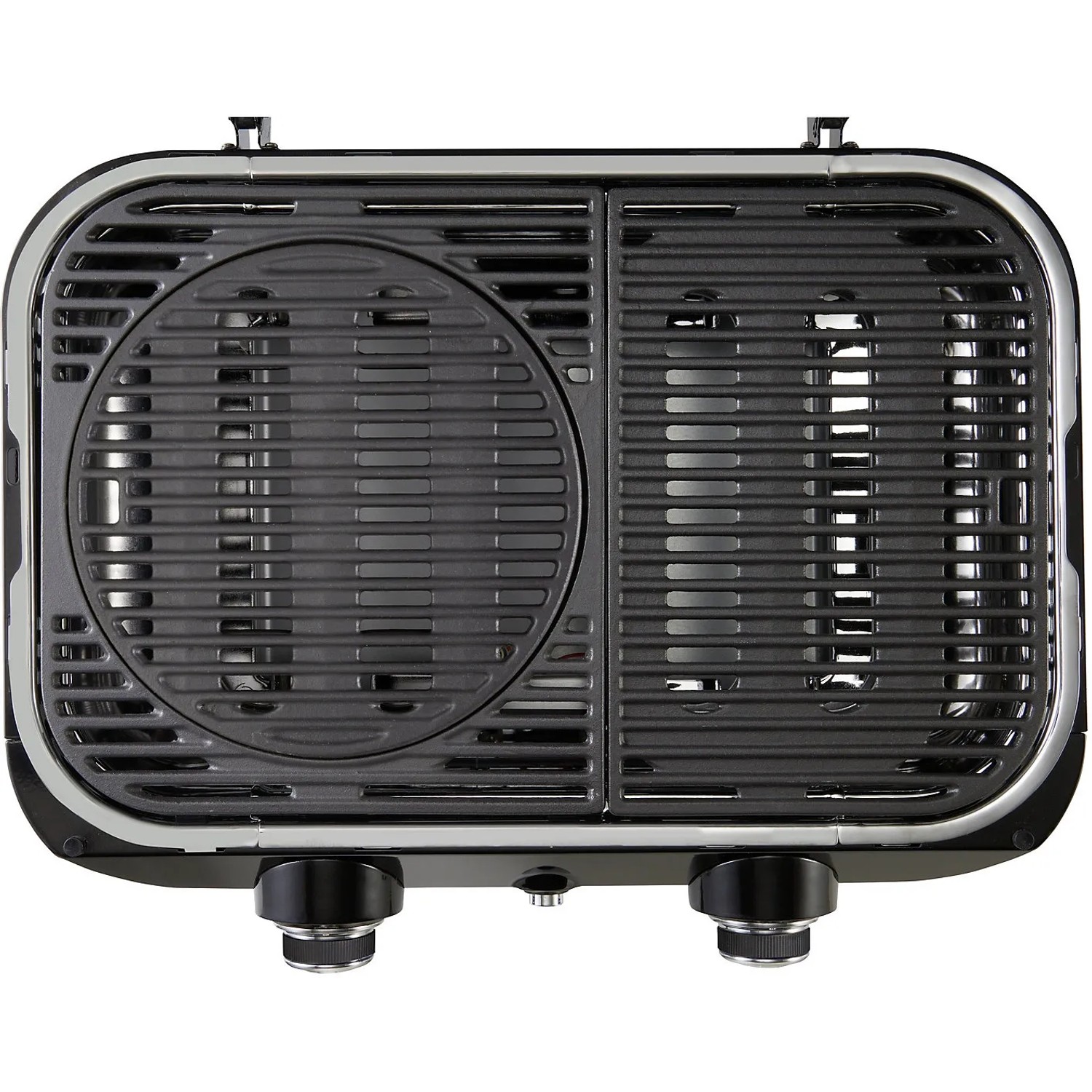 Campingaz Attitude 2100 LX Gas-Tischgrill mit Grillrost und Bedienelementen.