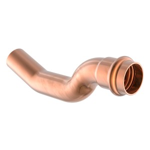 Kirchhoff CU-Überspringbogen, 18mm, Kupfer Pressfitting mit Muffe zum Überbrücken von Rohren.