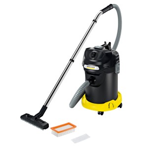 Kärcher Aschesauger AD 4 Premium mit Zubehör wie Bodendüse und Filter.