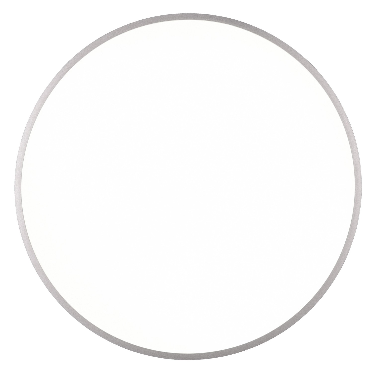 Runde Trio LED-Deckenleuchte Yuma, Ø 100 cm, Titanfarben. Moderne Deckenlampe für Wohnräume.