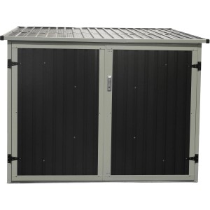 Westmann Fahrradgarage Anthrazit, 203x200 cm, mit Flügeltüren. Ideal als Unterstand für Fahrräder.