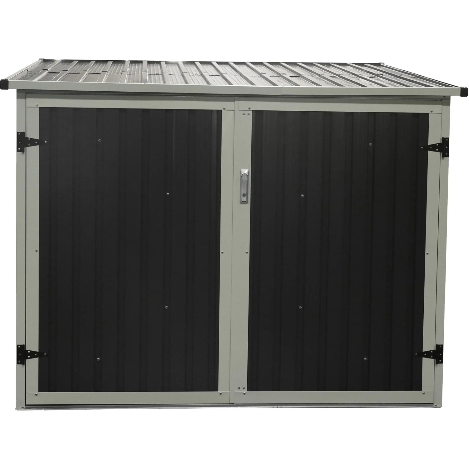 Westmann Fahrradgarage Anthrazit, 203x200 cm, mit Flügeltüren. Ideal als Unterstand für Fahrräder.