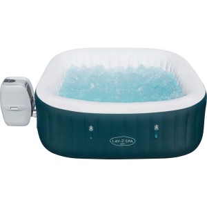 Bestway LAY Z SPA Whirlpool Ibiza AirJet Dunkelgrün 180 cm x 180 cm Eckig
