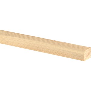 Flachleiste aus Lärche, 18,7x22x2000mm, ideal für Bastelarbeiten und zur Gestaltung im Innen- und Außenbereich.