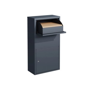 Westmann Briefkasten Pollux mit Paketbox Freistehend 22 x 44 x 82 cm Anthrazit