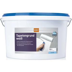 Eimer OBI Tapetengrund Weiß matt, 10 l. Grundierung für ideale Tapezierarbeiten.
