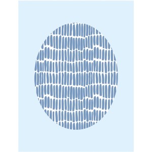 Komar Wandbild Shelly Blue 40 x 50 cm