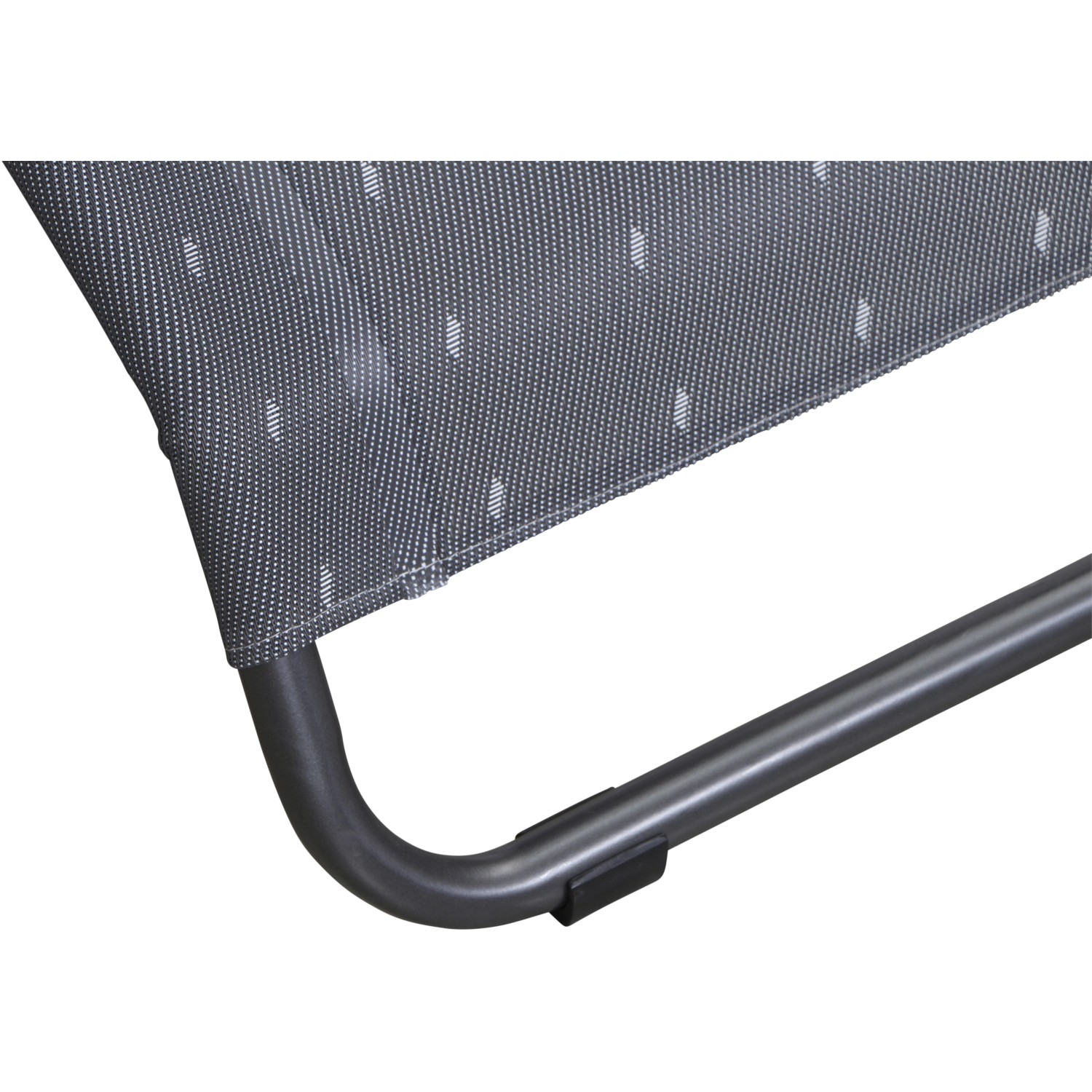 Mfg Bäderliege Pool 3 Anthrazit mit Karos 139 cm x 72 cm x 118 cm