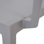 Detailansicht: Stapelsessel Alley in Taupe, glasfaserverstärktes Polypropylen.