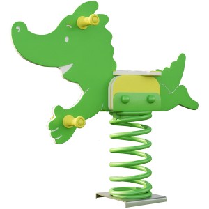 Weka Spielgerät Tabaluga, der Federdrache, grün, mit Haltegriffen und Stahlfeder.