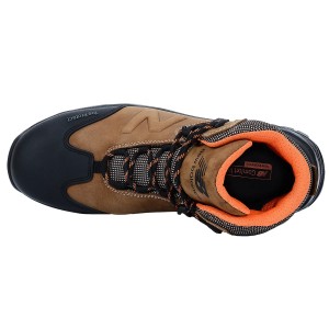 New Balance Sicherheitsstiefel Allsite S3, braun-schwarz, Gr. 46,5, mit Fiberglas-Zehenkappe.